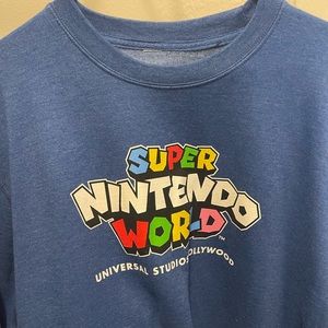 Super Nintendo World Crewneck Sweatshirt Universal Studios Hollywood